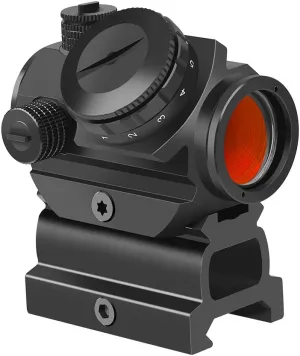 Feyachi RDS-22 2 MOA Red Dot Sight Compact Red Dot Scope 1 x 22mm，Selectable with 5 Slots 0.83”Riser Mount