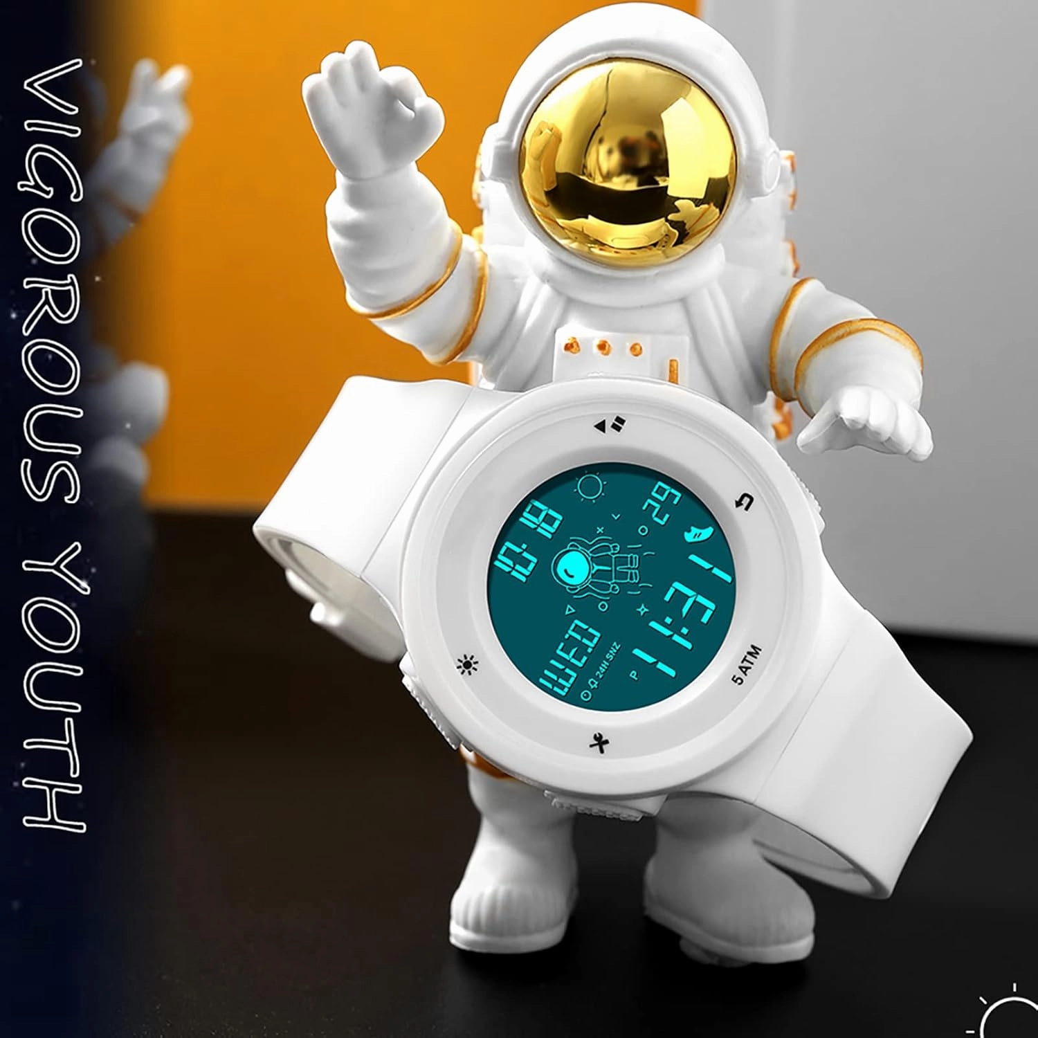 findtime Digital Electronic Watches Sports 5ATM Waterproof Watch Dual Time Display Luminous Wristwatch with Countdown Stopwatch Calendar Alarm Simple Digital Watch for Women and Men