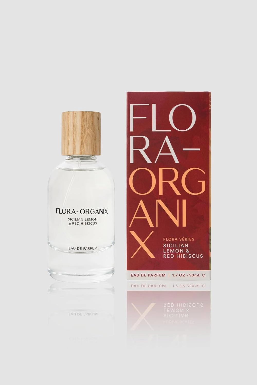Flora-Organix Sicilian Lemon & Red Hibiscus Eau de Parfum - Natural Perfume with Citrus & Floral Notes - Cruelty-Free, Sulfate-Free, Vegan with Natural Ingredients - 1.7 oz