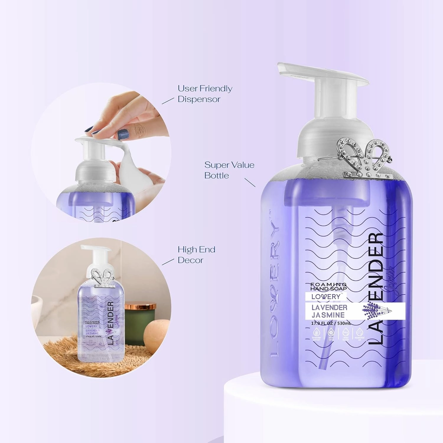 Foaming Hand Soap Pack of 10 - Moisturizing Hand Soap with Aloe Vera and Essential Oils - Alcohol-Free Hand Wash in Citrus Blend, Lemon, Orange, Lime, Grapefruit, Black Cherry Fragrances & More, Scented Hand Wash for Kitchen or Bathroom