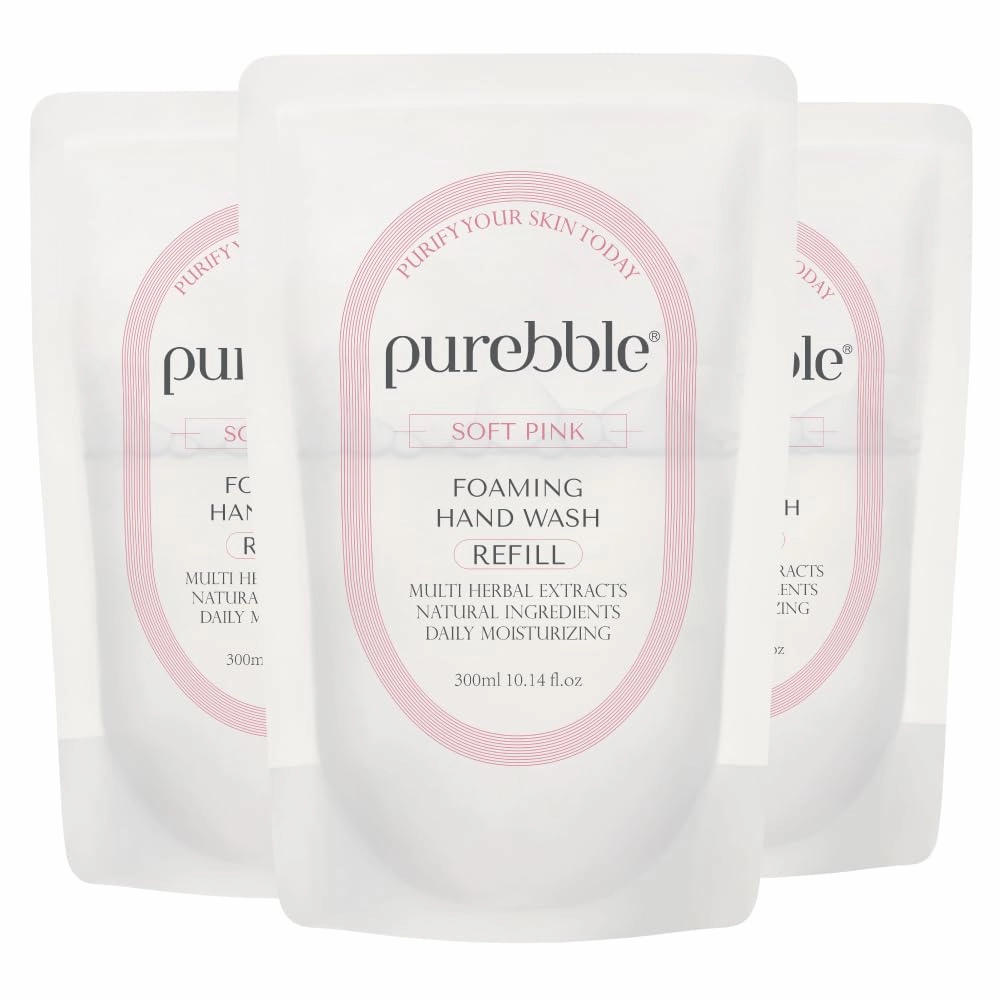Foaming Hand Wash, Soft Pink, 10.14fl.oz (Refill, Pack of 3)