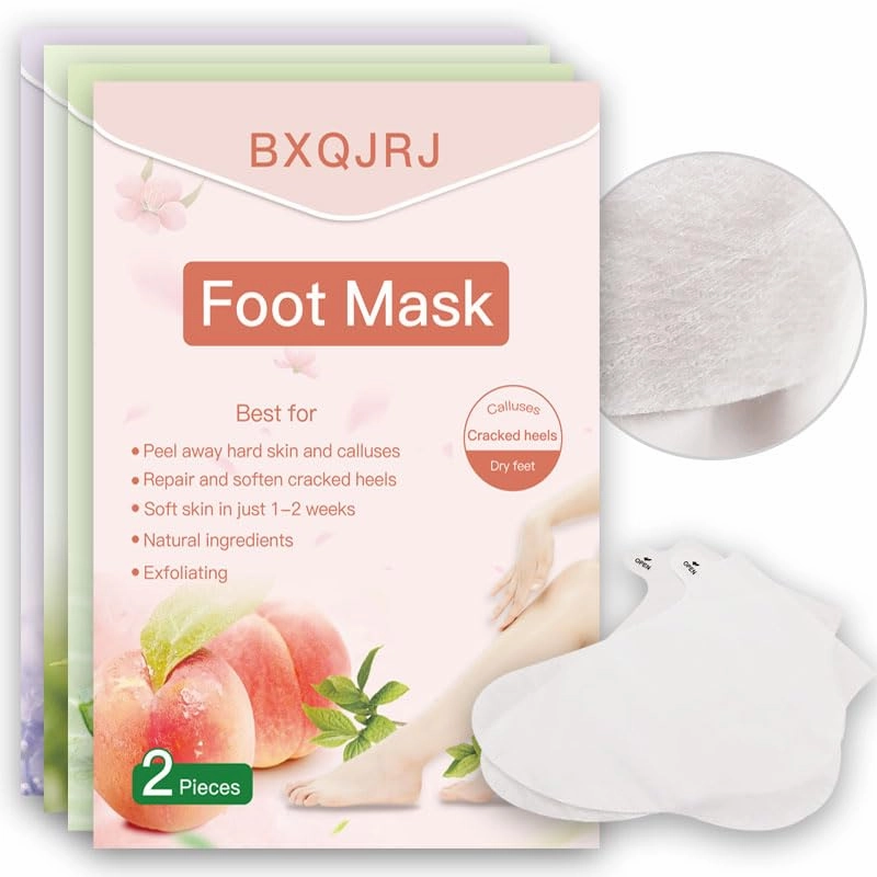 Foot Peel Mask-8pcs Rregular Size Exfoliating Foot Masks For dry and cracked, removes calluses and dead skin from feet Soften the skin of your feet or Women and Men