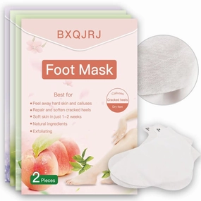 Foot Peel Mask-8pcs Rregular Size Exfoliating Foot Masks For dry and cracked, removes calluses and dead skin from feet Soften the skin of your feet or Women and Men