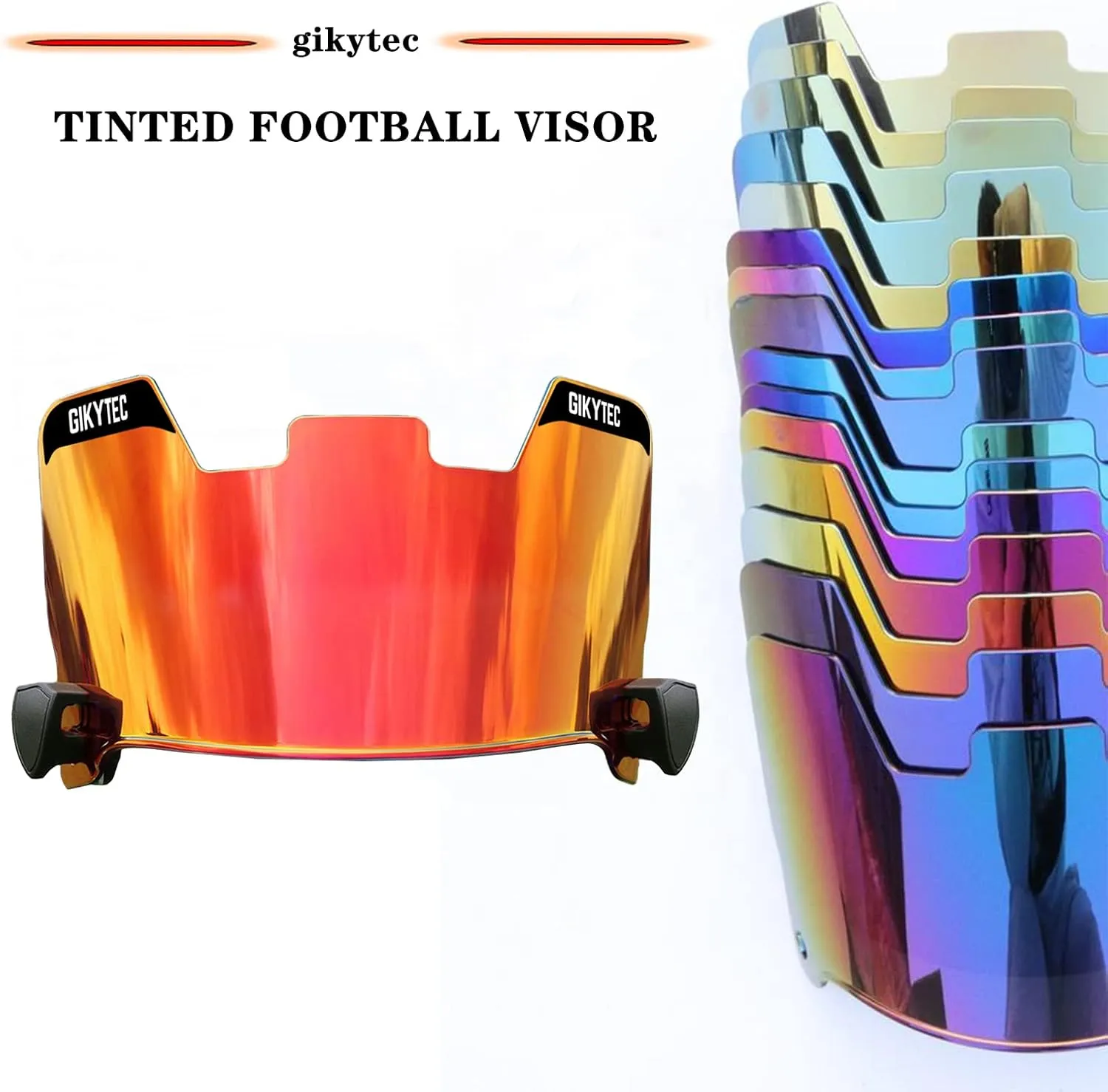 Football Visor Football Helmet Visor Scratch Resistant UV Block Facial Protection Visor for Youth & Adult