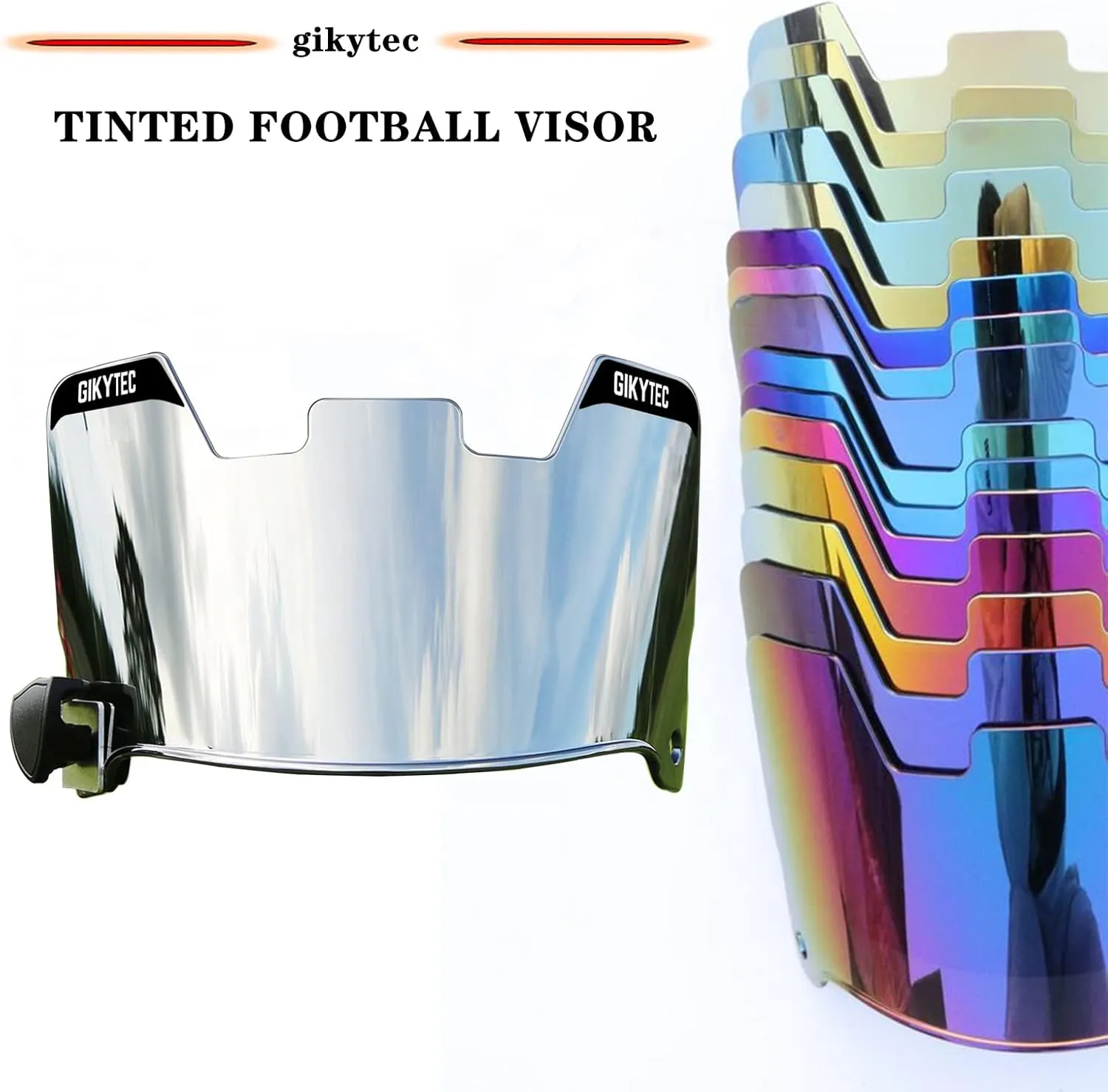 Football Visor Football Helmet Visor Scratch Resistant UV Block Facial Protection Visor for Youth & Adult