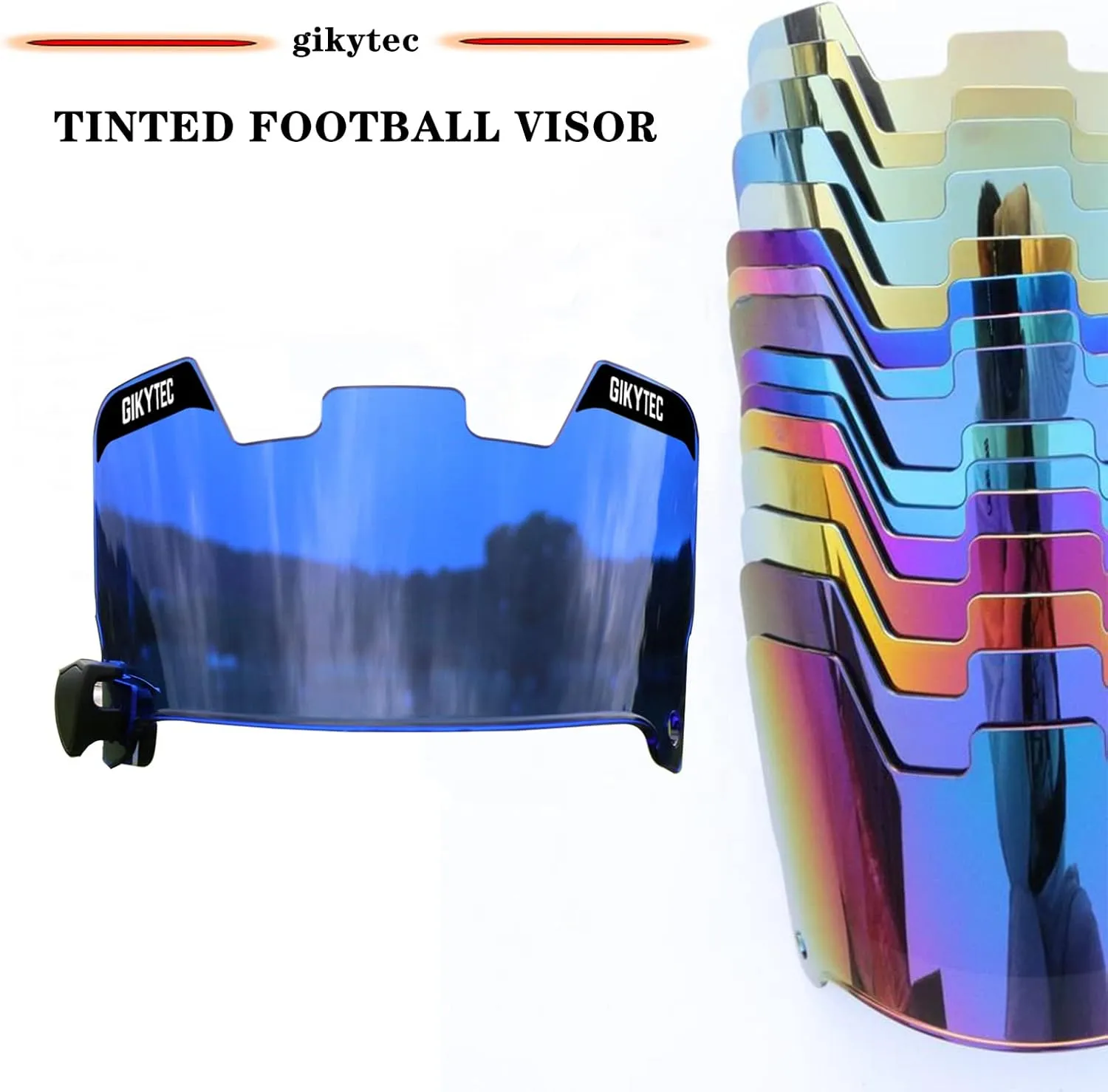 Football Visor Football Helmet Visor Scratch Resistant UV Block Facial Protection Visor for Youth & Adult