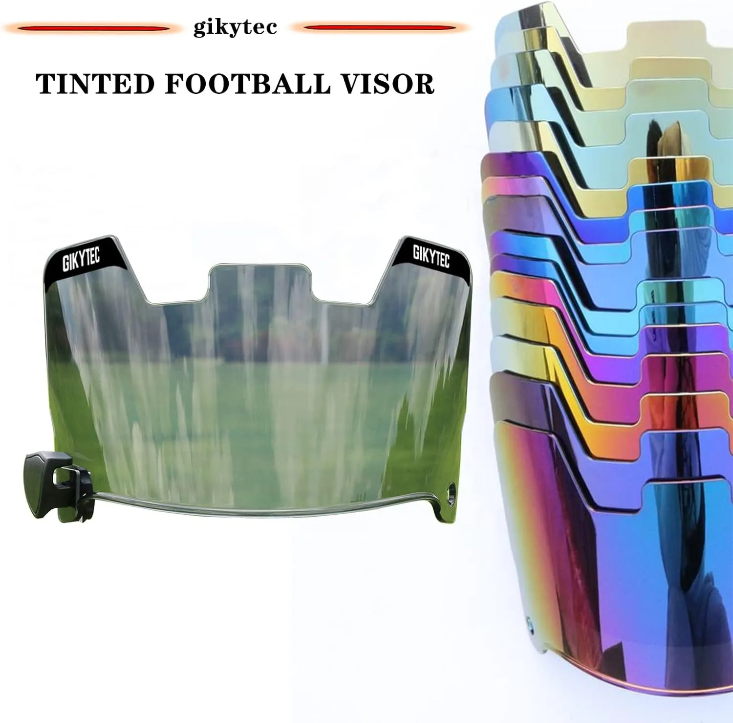 Football Visor Football Helmet Visor Scratch Resistant UV Block Facial Protection Visor for Youth & Adult