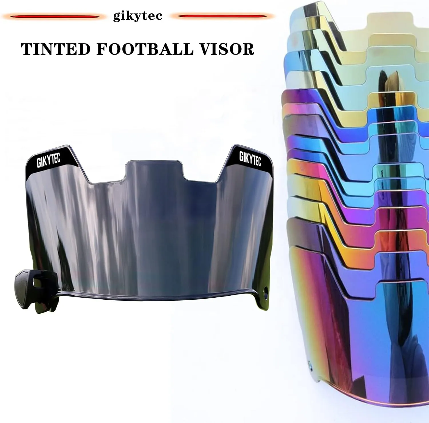 Football Visor Football Helmet Visor Scratch Resistant UV Block Facial Protection Visor for Youth & Adult