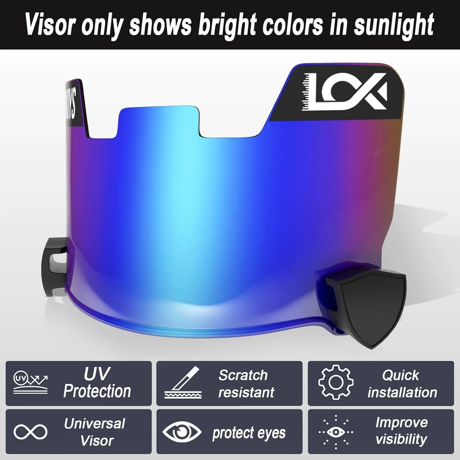 Football Visor - for Youth Football Helmets & Adult Football Helmets