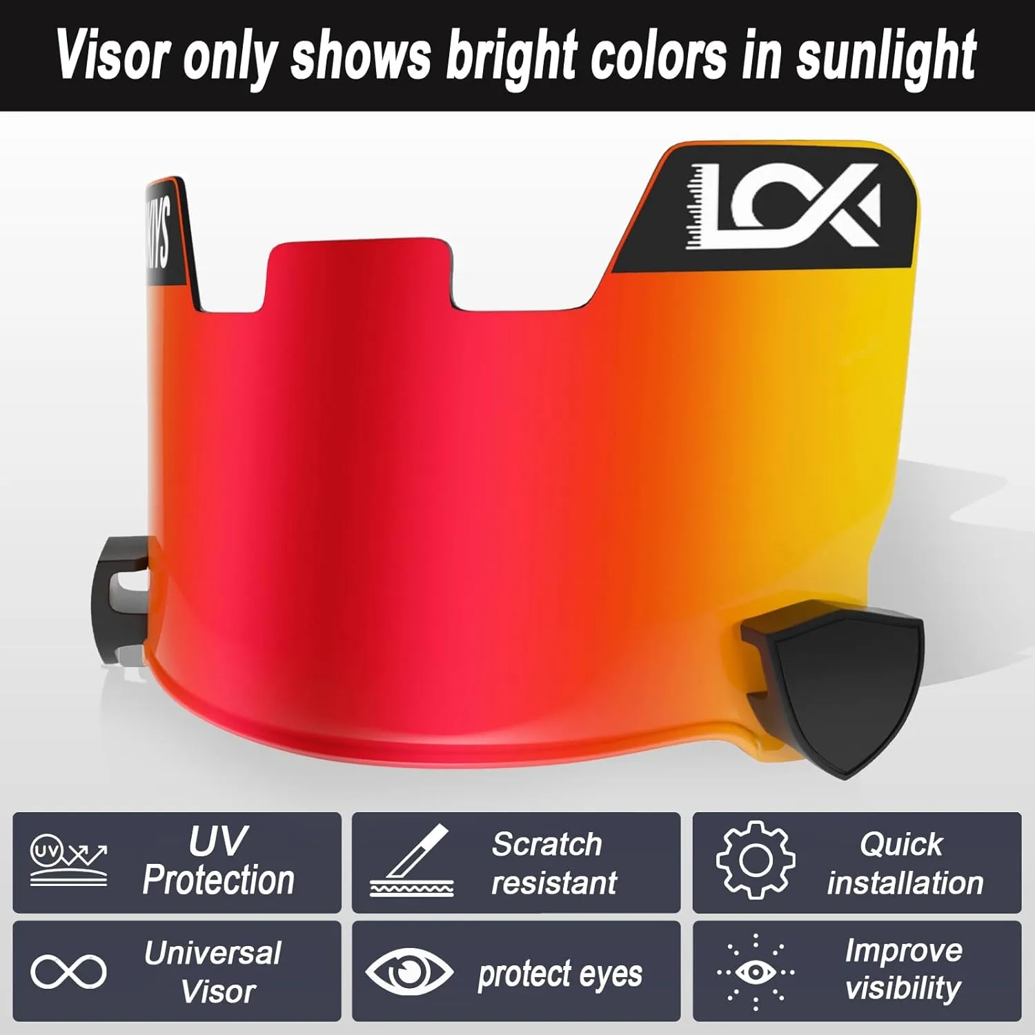 Football Visor - for Youth Football Helmets & Adult Football Helmets