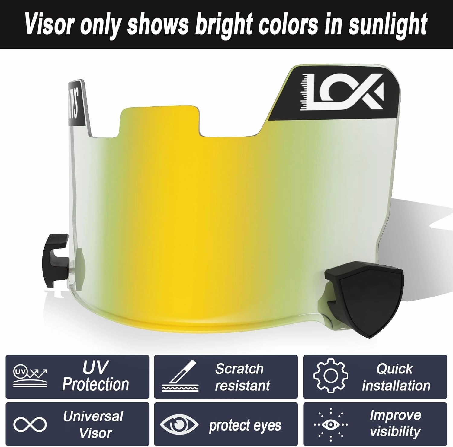 Football Visor - for Youth Football Helmets & Adult Football Helmets
