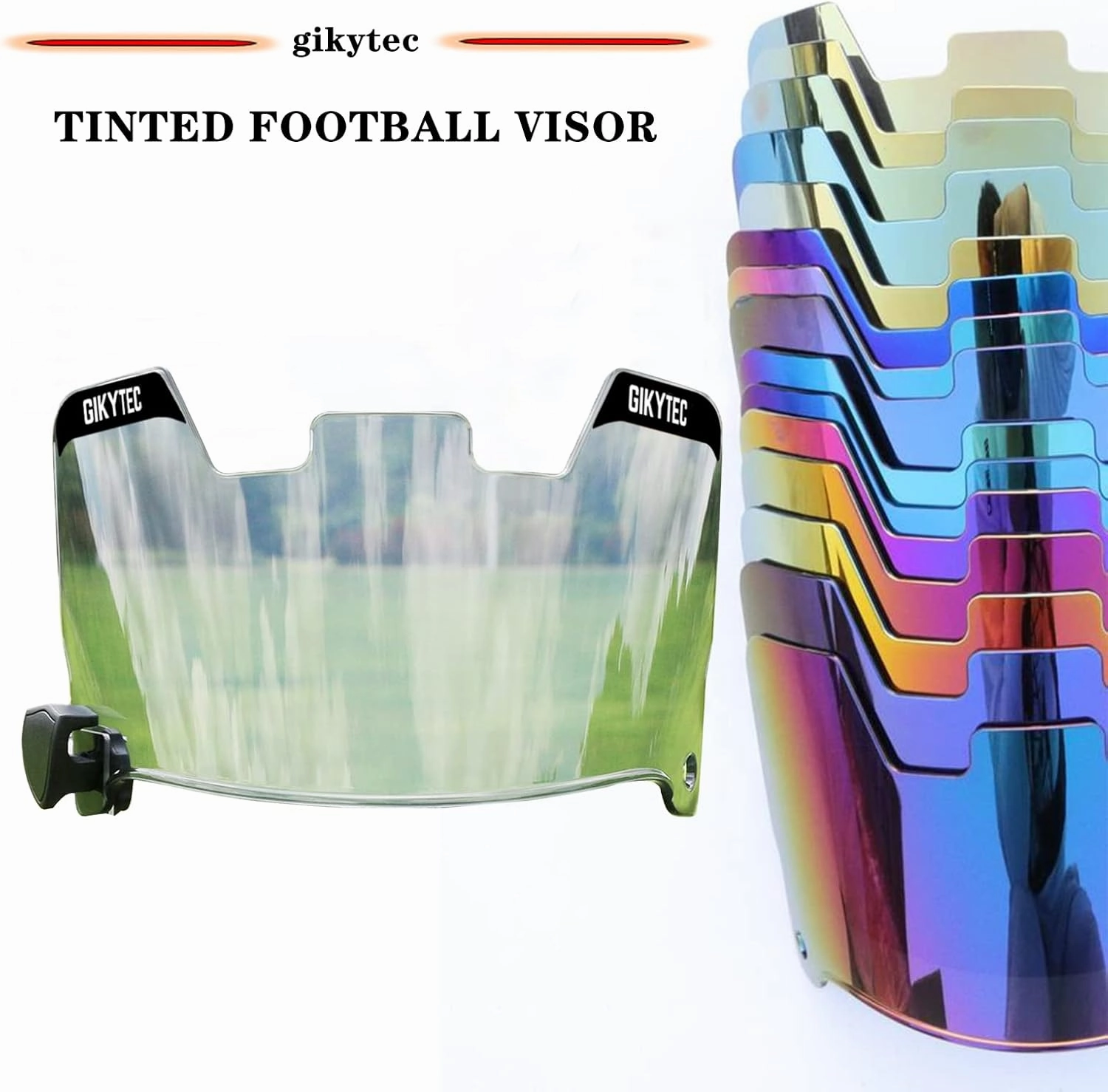 Football Visor Football Helmet Visor Scratch Resistant UV Block Facial Protection Visor for Youth & Adult