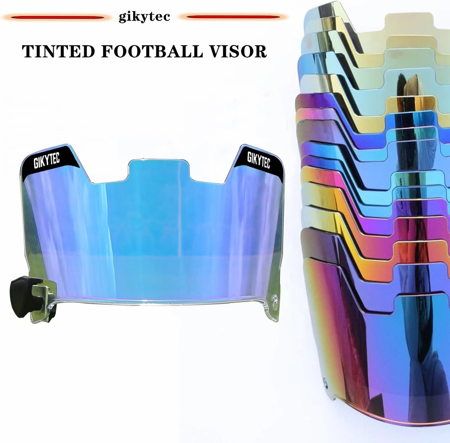 Football Visor Youth Football Helmet Visor Scratch Resistant UV Block Facial Protection Visor for Football Helmet
