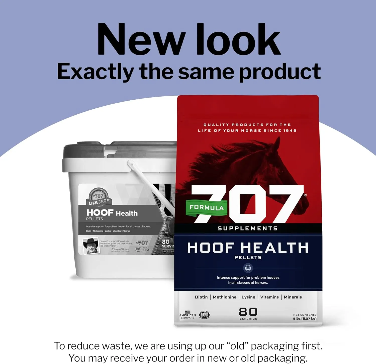 Formula 707 Hoof Health Equine Supplement 5 lb Bag - 80 Servings – Biotin, Amino Acids, and Minerals to Improve and Support Healthy Horse Hooves
