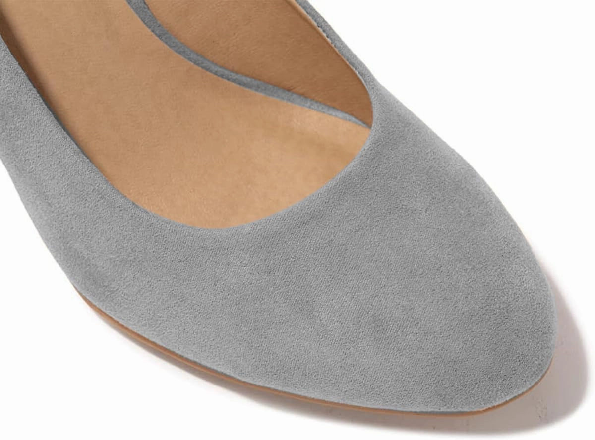 FOWT Women's Classic Wedge Pumps Basic Closed Almond Toe Thick High Heels Slip On Comfy Shoes Casual Dress Comfort Soft Walking Shoes, Nude US Size 4-16 M