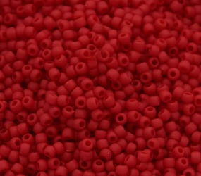 Frosted Pepper Red Toho Seed Beads - 11t - 45f