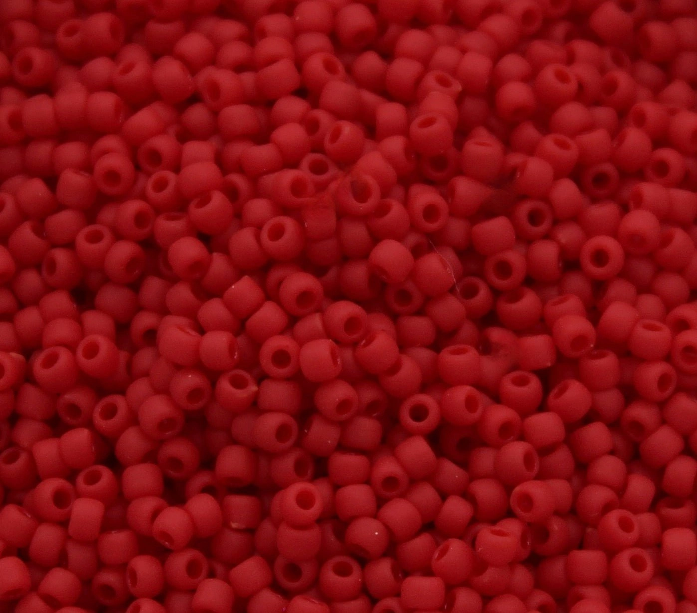 Frosted Pepper Red Toho Seed Beads - 11t - 45f