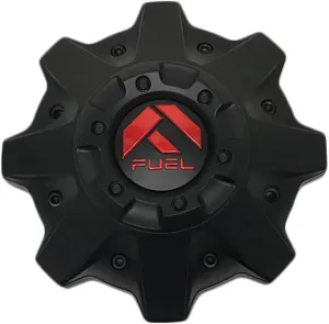 Fuel Offroad Wheels 1002-53MBQ Matte Black Center Cap with Red Logo