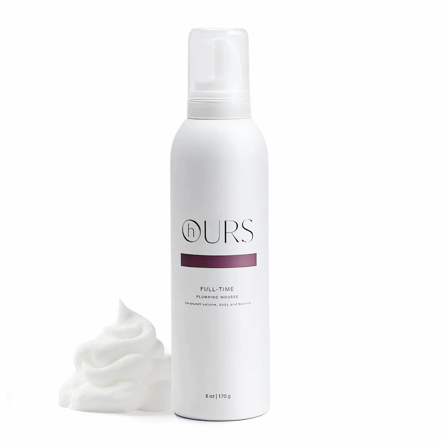 Full-Time Plumping Mousse for Women | Professional Volumizing No Crunch Foam Long-lasting Volume Body & Bounce | Sulfate, Paraben, & Cruelty Free, Award-Winning Styling Product | 6 oz