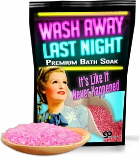 Gears Out Pink Bath Salt Luxury Bath Soak - Wash Away Last Night - Funny Girlfriend Gifts for Best Friends - Mediterranean Sea Salts - Ladies Night Gifts - Bachelorette Party Favors