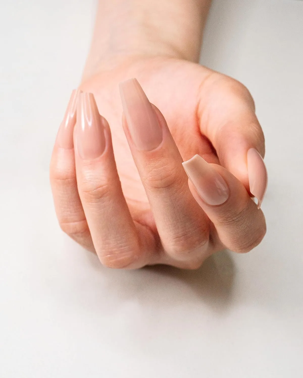 Gelish Nude Soft Gel Tips - Full Coverage Nude Color Soft Gel Tips, Press On Nails, Clear Nail Tips