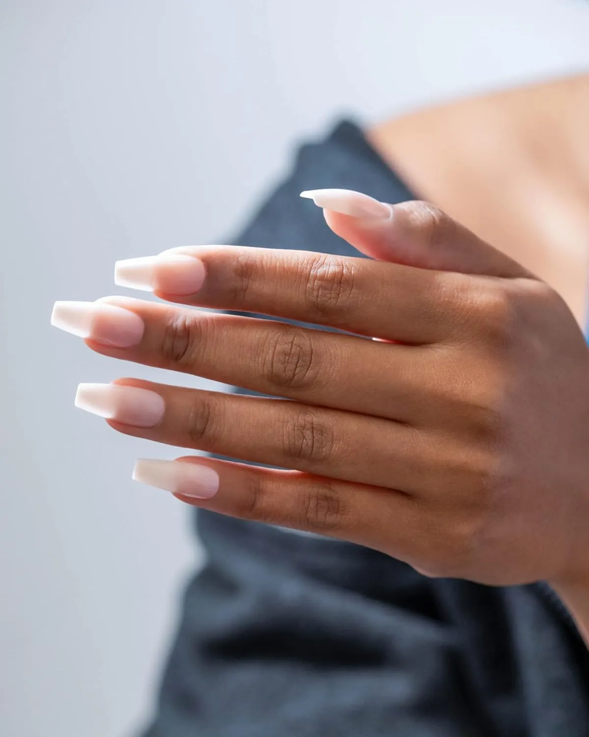 Gelish Nude Soft Gel Tips - Full Coverage Nude Color Soft Gel Tips, Press On Nails, Clear Nail Tips