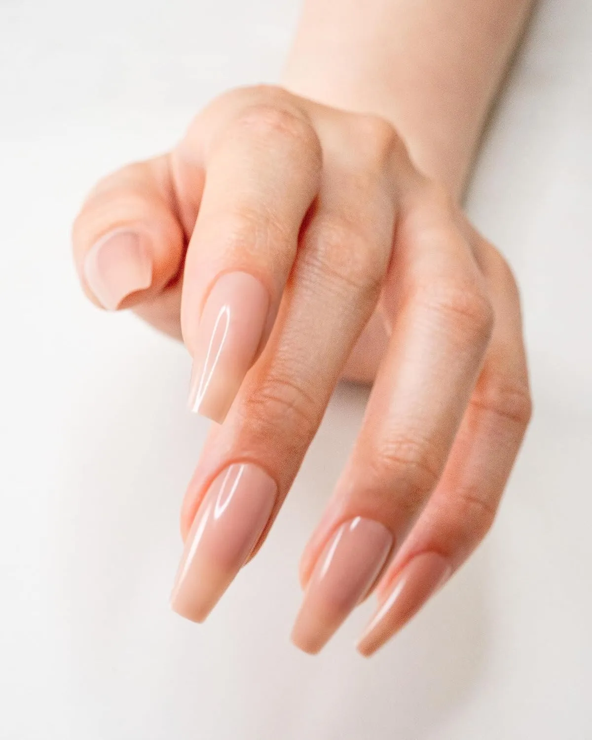 Gelish Nude Soft Gel Tips - Full Coverage Nude Color Soft Gel Tips, Press On Nails, Clear Nail Tips