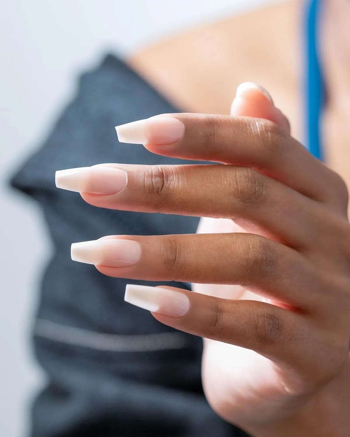 Gelish Nude Soft Gel Tips - Full Coverage Nude Color Soft Gel Tips, Press On Nails, Clear Nail Tips