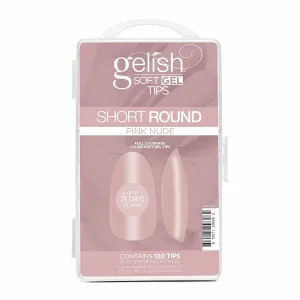 Gelish Nude Soft Gel Tips - Full Coverage Nude Color Soft Gel Tips, Press On Nails, Clear Nail Tips