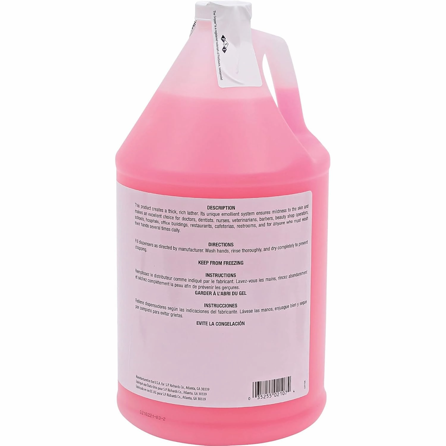 Genuine Joe Pink Lotion Hand Soap Refill, Rich Lather, 1 gallon, 4 Count