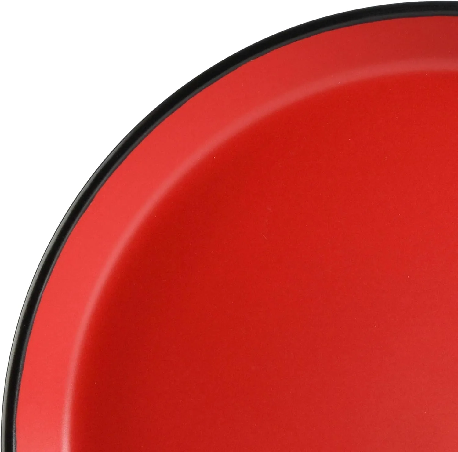 Gibson Soho Lounge Sofia Coupe Stoneware Dinnerware Set, Service for 4 (12pcs), Matte Red