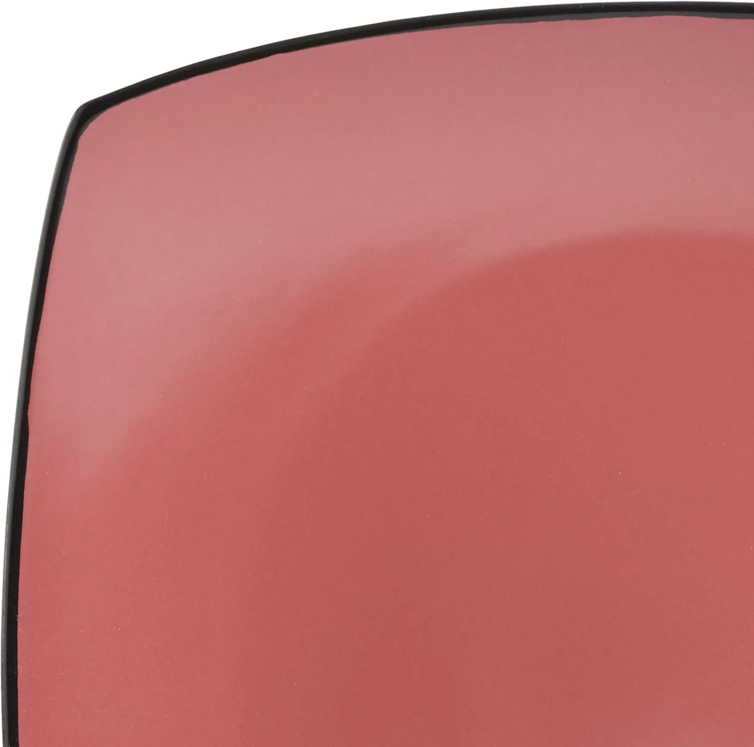 Gibson Soho Lounge Square Reactive Glaze Stoneware Dinnerware Set, Service for 4 (16pc), Matte Red