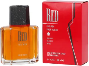 GIORGIO BEVERLY HILLS BHN802 Multi Red Men-3.4 oz Eau de Toilette Spray