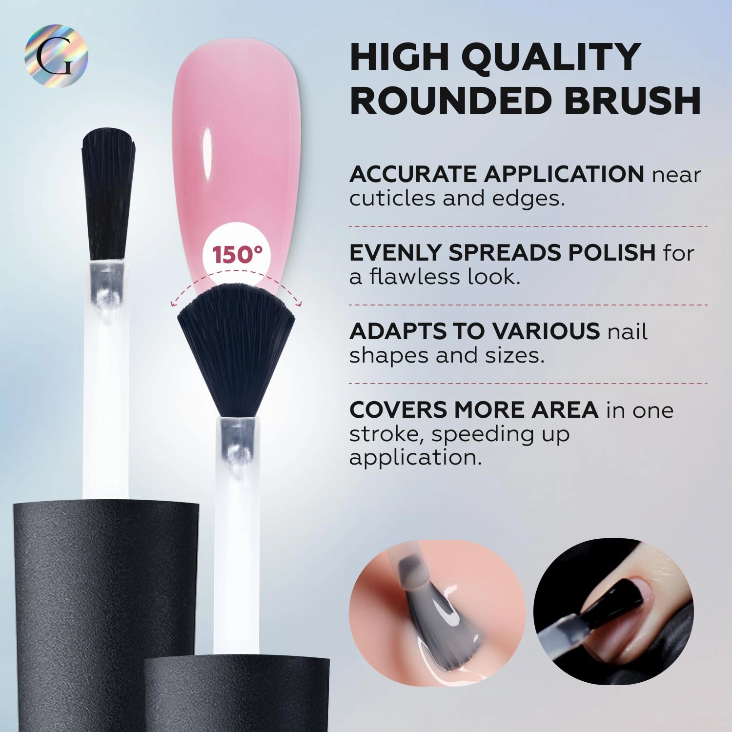 GLOSS Neutral Gel Nail Polish Set | 6 Pcs with off White, Milky White, Nude Pink, Pale Pink, Light Orange & Mint French Colors, Soak Off UV LED Gel Polish, Manicure Salon DIY at Home Gifts for Women