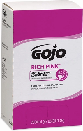 Gojo Rich Pink Antibacterial Lotion Soap Refill