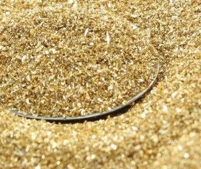 Gold Imported German Glass Glitter - 4 Ounce Bag - Fine 90 Grit (most popular grain size) Sparkly Glass Glitter - 311-9-007