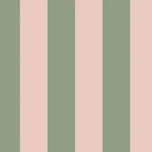 Graham & Brown Cath Kidston Canopy Stripe Green & Pink