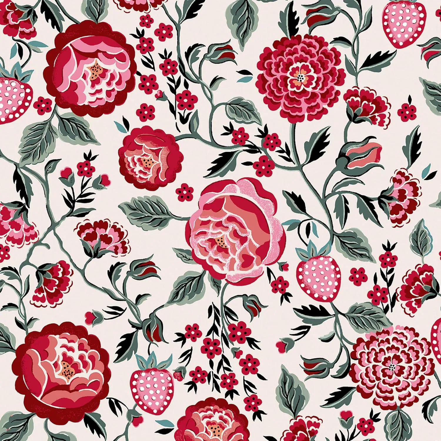 Graham & Brown Cath Kidston Strawberry Garden Rose