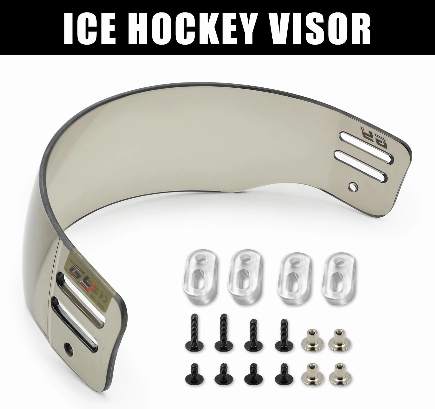 GY Hockey Visor Youth Hockey Helmet Half Face Visor Adult Hockey Face Mask Visor Inside Anti-Fog Outside Anti-Scratch/CE Certified
