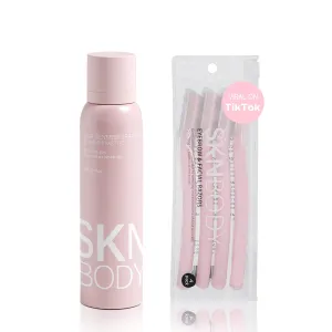Hair Identifier Spray for Face Shaving and Dermaplaning Tool with 4 Razors, Upgraded Dermaplaning Spray for Women Facial Hair Removal, Gentle on All Skin Types
