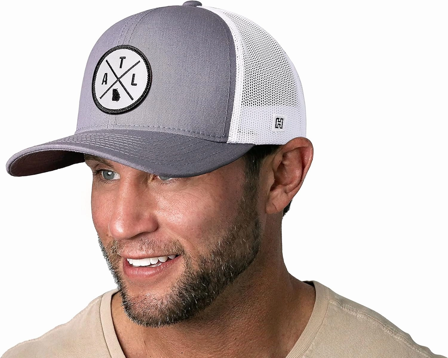 HAKA State City Trucker Hat for Men & Women, Adjustable Baseball Hat, Mesh Snapback, Sturdy Outdoor Black Golf Hat