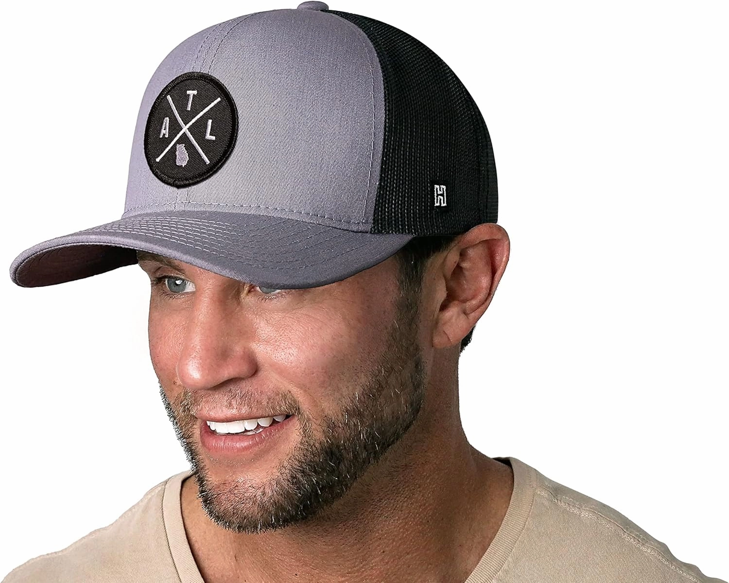 HAKA State City Trucker Hat for Men & Women, Adjustable Baseball Hat, Mesh Snapback, Sturdy Outdoor Black Golf Hat