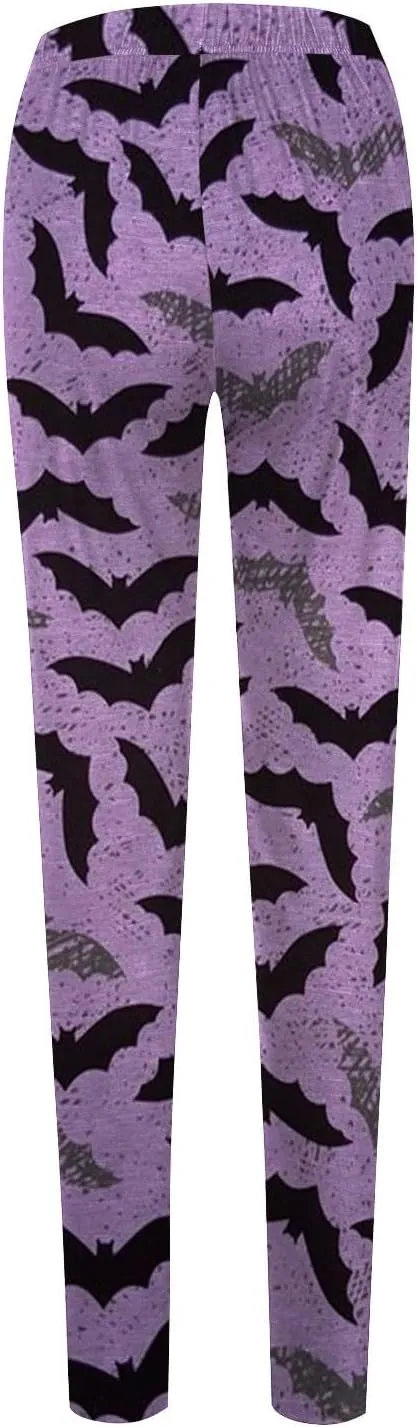 Halloween Leggings for Women 2024 with Soft and Slim Butt Halloween Cosplay Leggings for Women Girls Womens