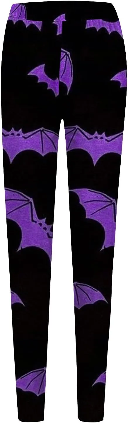 Halloween Leggings for Women 2024 with Soft and Slim Butt Halloween Cosplay Leggings for Women Girls Womens