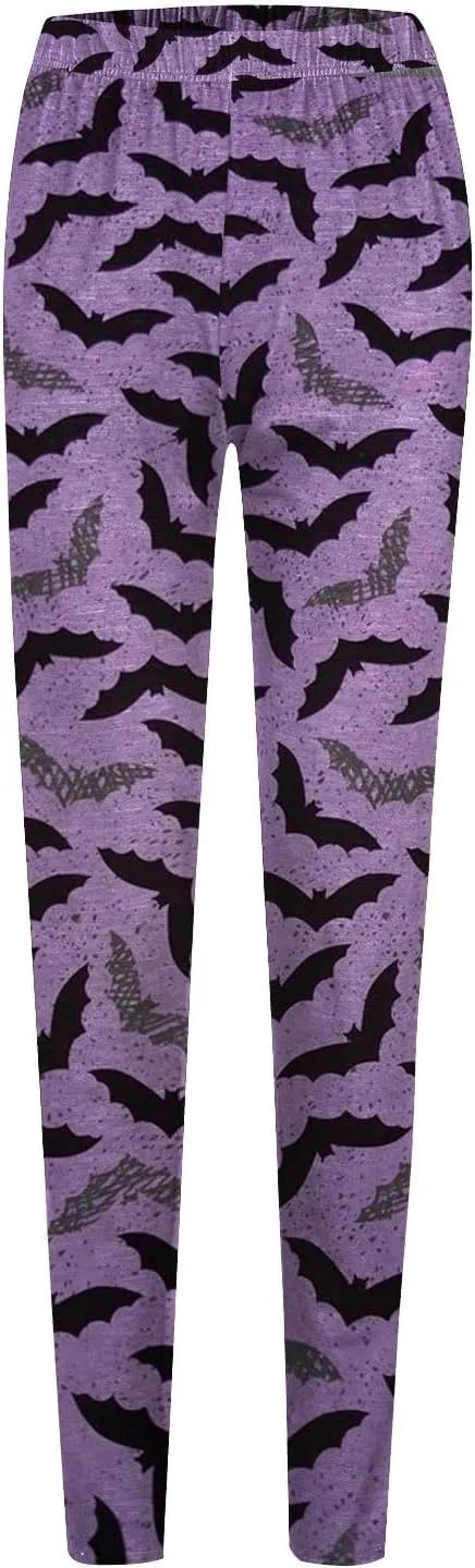 Halloween Leggings for Women 2024 with Soft and Slim Butt Halloween Cosplay Leggings for Women Girls Womens