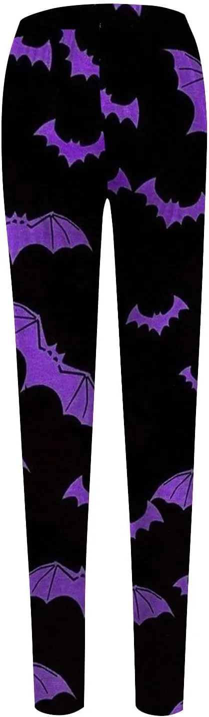Halloween Leggings for Women 2024 with Soft and Slim Butt Halloween Cosplay Leggings for Women Girls Womens