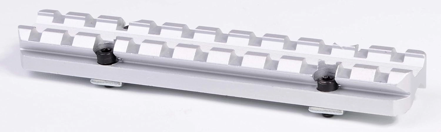 Hammers Stainless Silver Scope Mount Picatinny Weaver Base Rail for Taurus Tracker 17 992 with Vent Rib Barrel