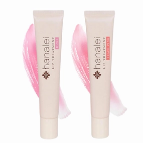 Hanalei Lip Treatment Bundle (Peach Pink and Rose) | Made with Kukui Oil, Shea Butter, Agave, and Grapeseed Oil, Soothe Dry Lips (Cruelty free, Paraben free)