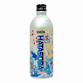 HATA White Peach Flavor Ramune Soda - 500ml