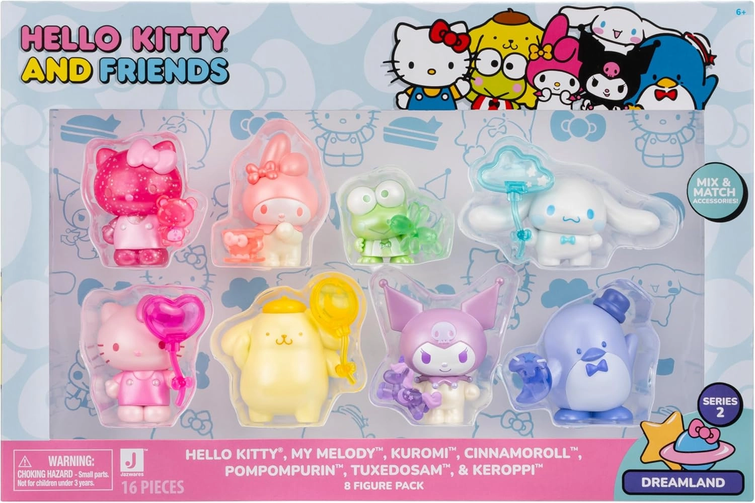 Hello Kitty - 2-Inch Figure - 8-Pack - Style 1